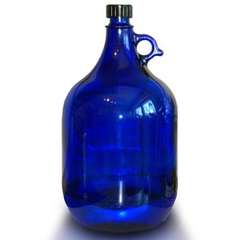 5 Liter Glasflasche blau